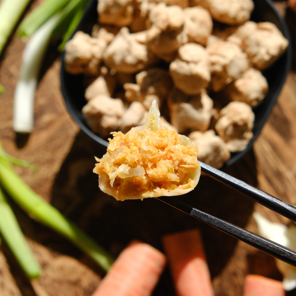 Soy Protein & Carrot Dumplings