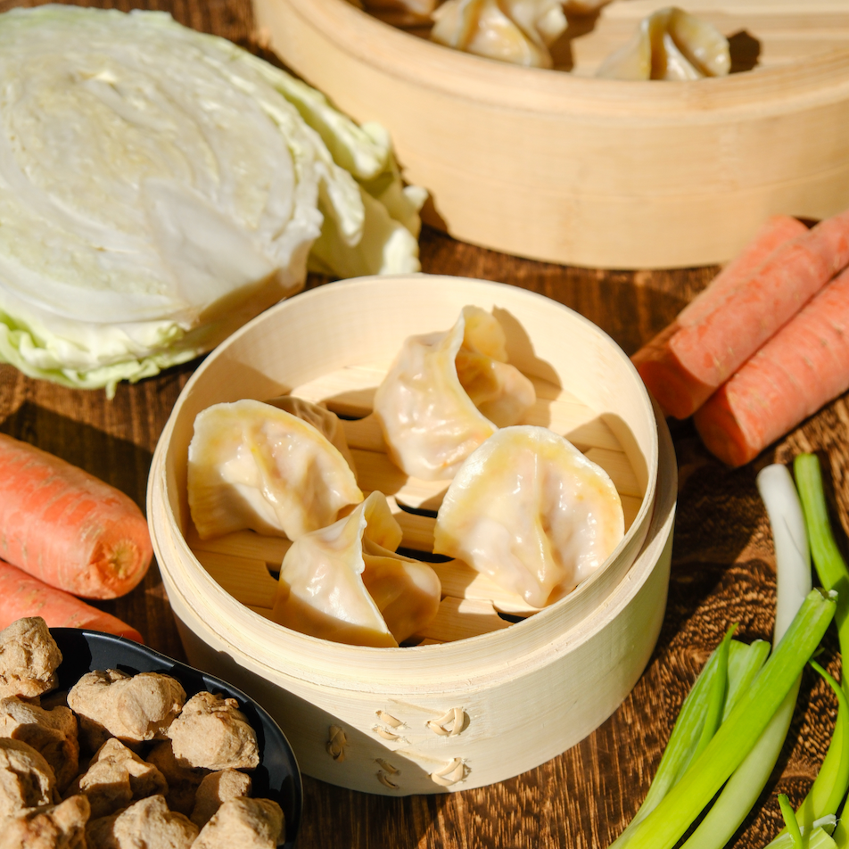Soy Protein & Carrot Dumplings