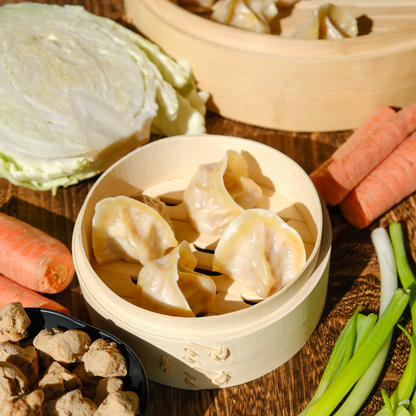 Soy Protein & Carrot Dumplings